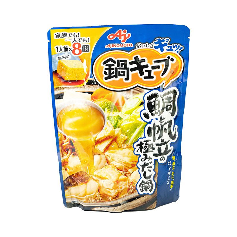 日本进口味之素关东煮日式浓汤66g*8枚炖菜高汤海鲜汤料火锅底料