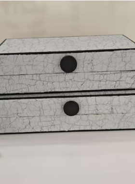 现代新中式肌理纹收纳盒