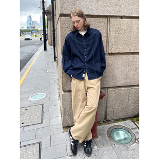 男女Cleanfit纯棉阔腿裤 EMP 纯色水洗宽松直筒休闲长裤 基础款 美式