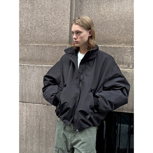 防风保暖飞行员夹克外套 羽绒服男冬季 EMP 90白鸭绒立领宽松工装