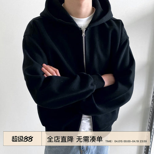 EMP复古Cleanfit连帽开衫卫衣