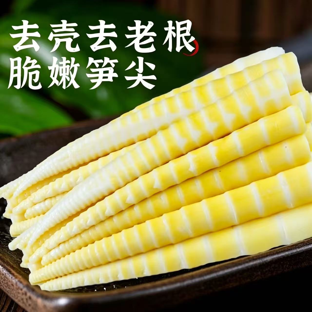 高山小竹笋火锅麻辣烫商用食材图片