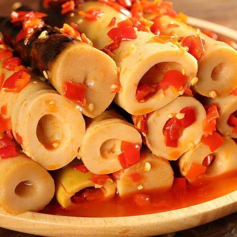 手剥笋即食泡椒酸辣脆嫩竹笋尖老汤香辣味手拨新鲜网红解馋小零食