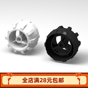 小颗粒积木 MOC 30324硬塑汽车轮子直径约48mm轮宽约32mm拼装玩具