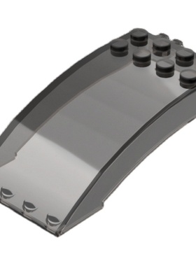 MOC 46413 国产小颗粒拼插积木配件 4X8X2曲面挡风玻璃 拼装玩具