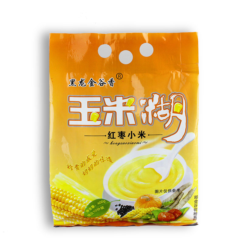 红枣小米粥玉米糊400g/袋宵夜速食东北特产 即食冲饮早餐粥5袋