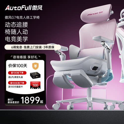 人体工学电竞椅 3区AUTO追腰 电竞樱花背甲