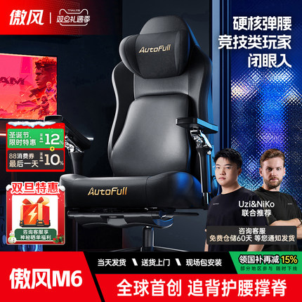 傲风电竞椅m6人体工学椅护腰办公椅子舒服久坐电脑椅DB