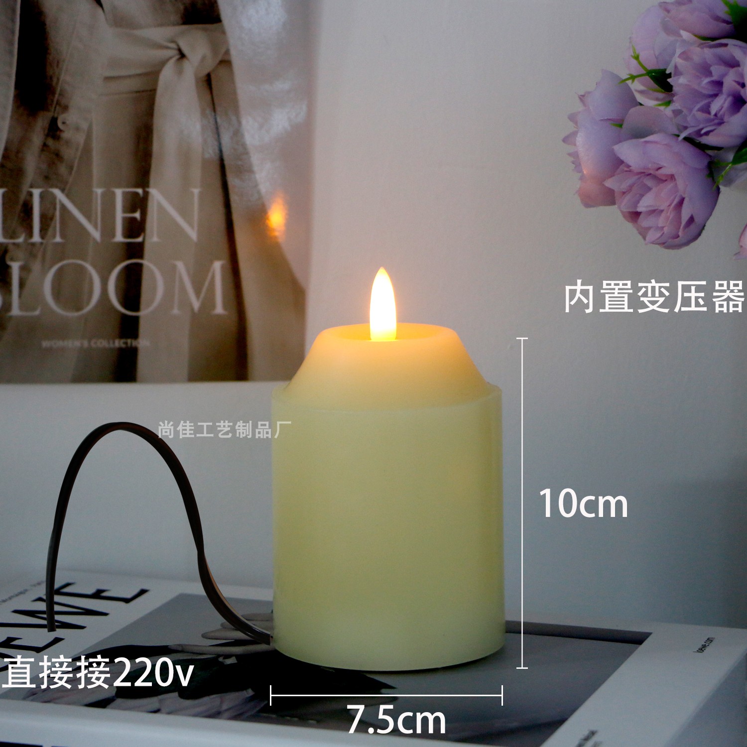 12V/24V/220V接电led电子蜡烛灯