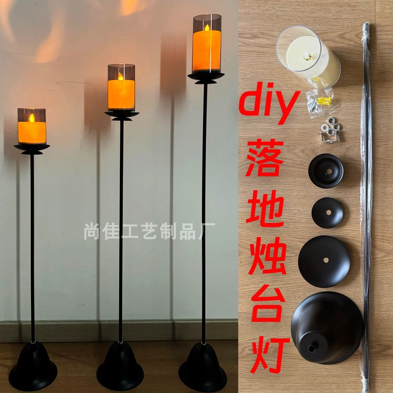 led电子蜡烛diy烛台灯