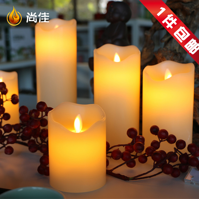波口摇摆led电子蜡烛灯仿真假蜡烛酒吧婚庆电池蜡烛灯装饰引路灯