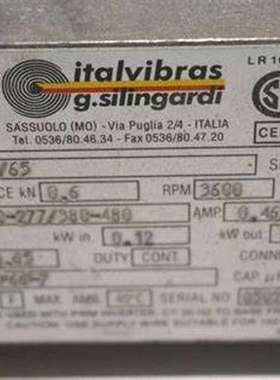 意大利 ITALVIBRAS 振动电机 600449M   M3/20-S02 FC 20/29KG