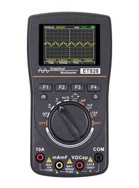 ET828示波万用表 1MHZ  2.5MSPS 采样率 示波器+万用表二合一