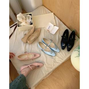 法式复古小方头一字扣带玛丽珍鞋女2026春款内增高浅口单鞋气质风