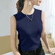 莫代尔纯色圆领背带背心显瘦内搭无袖 2025年夏季 新款 女士T恤百搭
