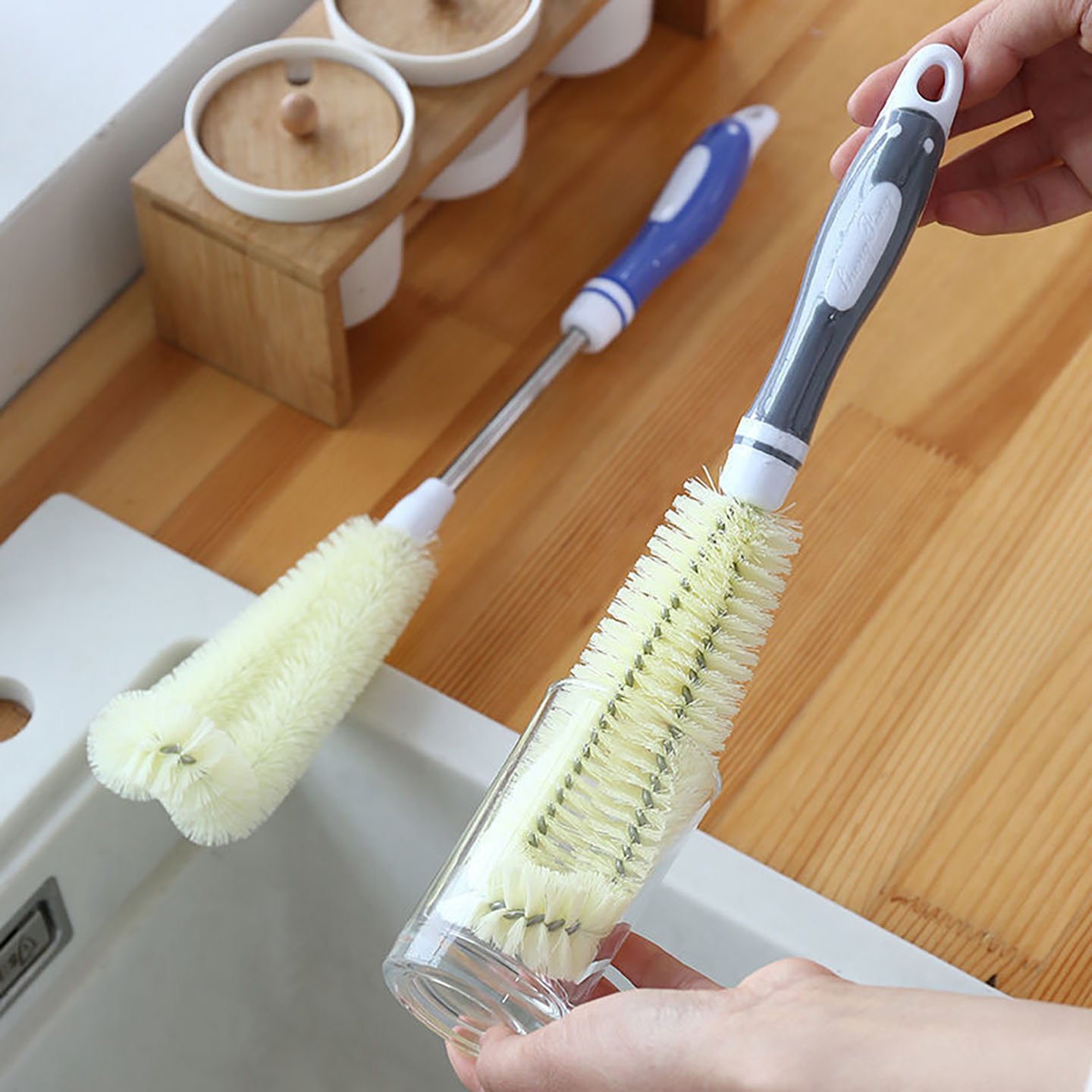 长杆茶杯水杯口杯刷保温杯玻璃杯刷清洁奶瓶工具毛刷杯子洗杯刷子