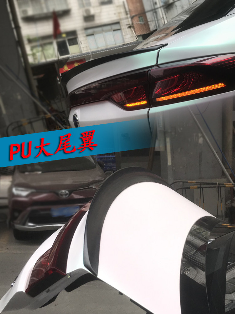 广汽传祺埃安s aions尾翼改装丰田ia5 ga8 ga6刀锋尾翼压翼免打孔