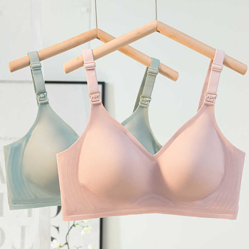 孕妇内衣大胸显小大码怀孕期专用产后大红哺乳文胸罩聚拢防下垂女