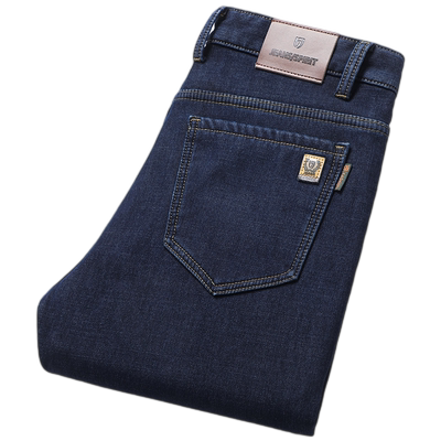 羊羔绒加厚冬季外穿保暖牛仔裤