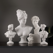 大卫雕像摆件素描树脂石膏像软装 客厅电视柜家居装 饰品画像道具