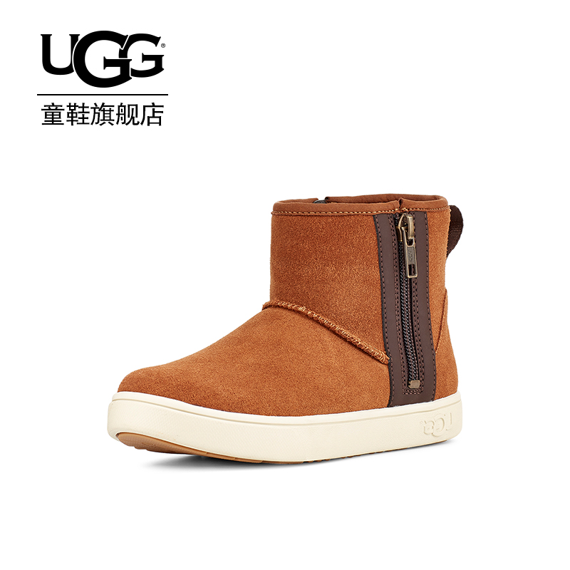 UGGͯЬÄÐͯ´óͯ·Ã«Æ¤Ð¬ÃæË«²àÀÁ´Ô˶¯ÐÝÏаåЬ 1103641K