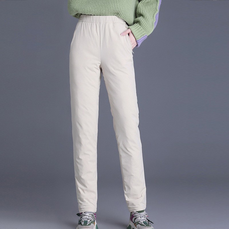 羽绒裤女款冬季女极寒外穿高级感新款鸭绒裤户外平湖大码