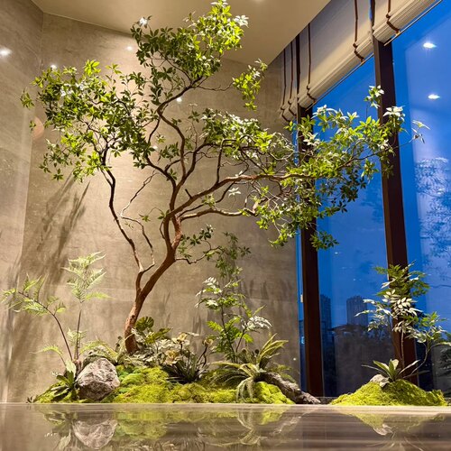 高端仿真马醉木橱窗造景植物