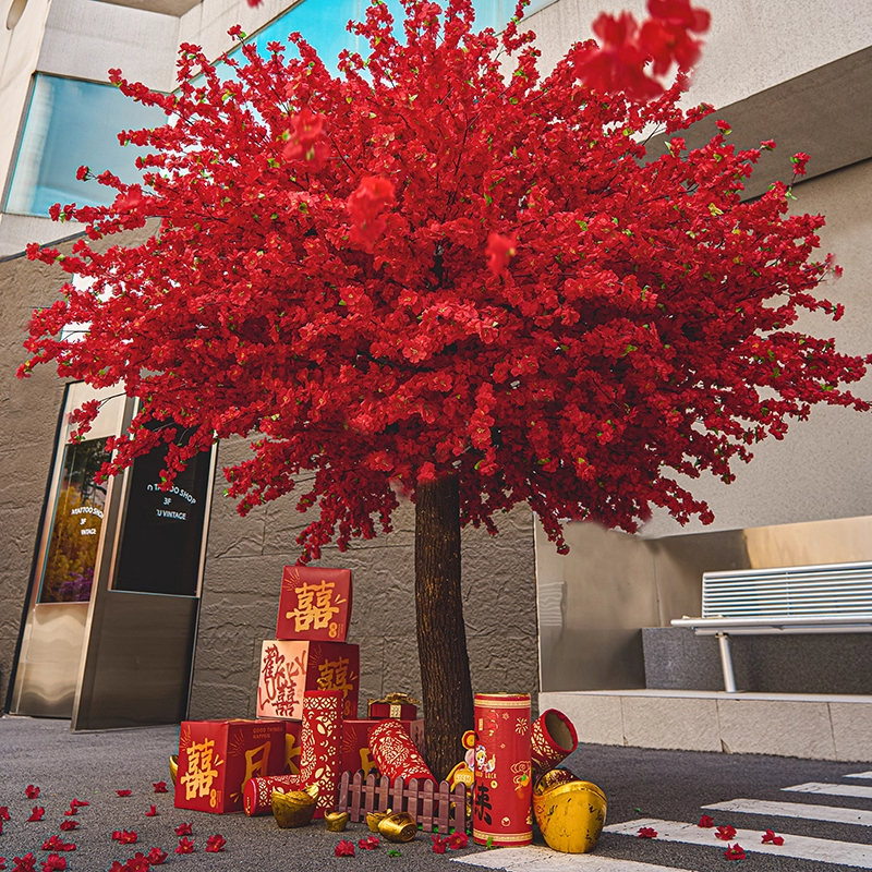 仿真桃花树假桃树大型植物