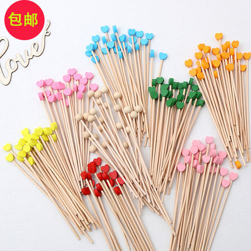 甜品台棒棒糖棍子圆球木棍搅拌棒生日婚礼派对爱心型木棒韩式装饰