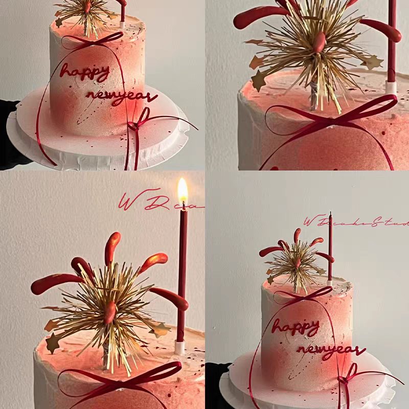 2026除夕夜新年软胶礼花新年快乐亚克力元旦烘焙装扮蛋糕装饰插件,节庆用品/礼品,蛋糕/烘焙装饰用品,淘宝优惠券,粉丝福利购,淘宝优惠卷