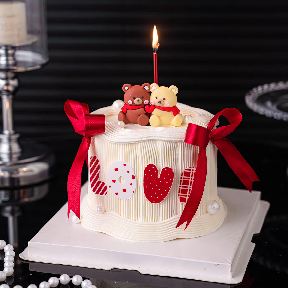 网红2.14情人节快乐围巾小熊摆件love亚克力烘焙装扮插件蛋糕装饰,节庆用品/礼品,节日装扮用品,淘宝优惠券,粉丝福利购,淘宝优惠卷