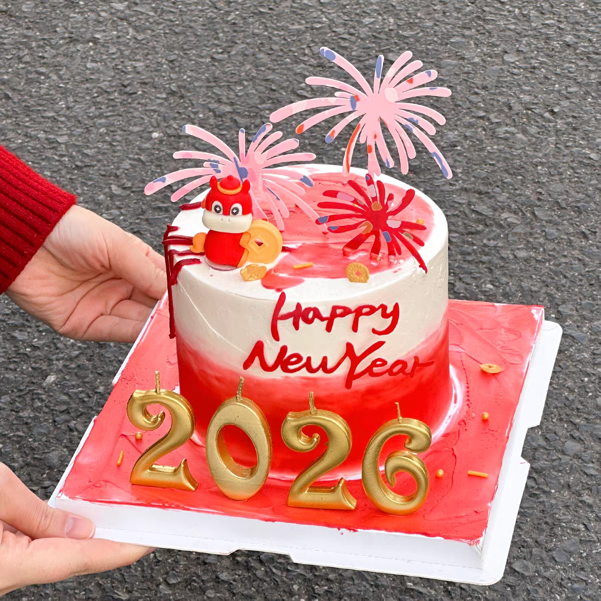 2026新年数字蜡烛节日甜品插件蛋糕装饰金色蜡烛组合插件元旦跨年