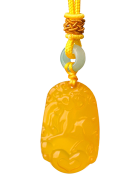 十二生肖玛瑙钥匙扣男士玉石吊坠