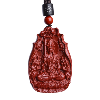 正品朱砂本命佛吊坠生肖属兔