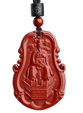 朱砂巨门星君吊坠属牛猪项链