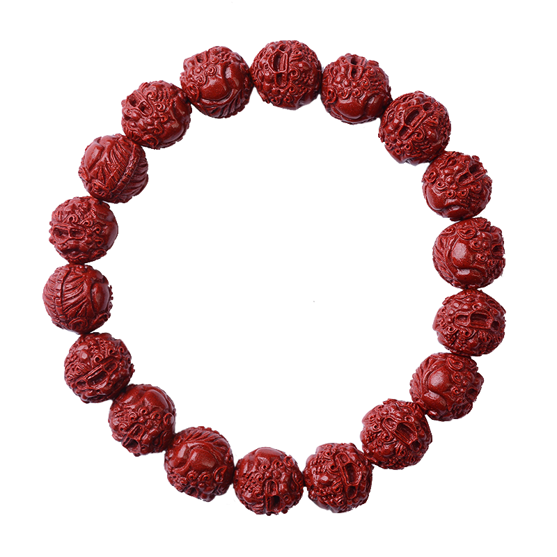 正品官方旗舰店本命年招财保真原矿朱砂手链女貔貅手串男士转运珠