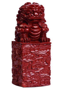 高含量紫金砂原石朱砂狮子摆件印章招财醒狮家居办公室装饰品礼物