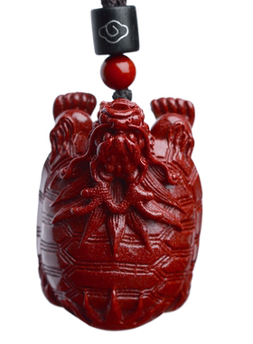 保真朱砂正品龙龟吊坠男士女款