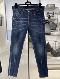 2024早春正品 Dsquared2 多口袋牛仔长裤 S74LB1486S3034 男士 代购