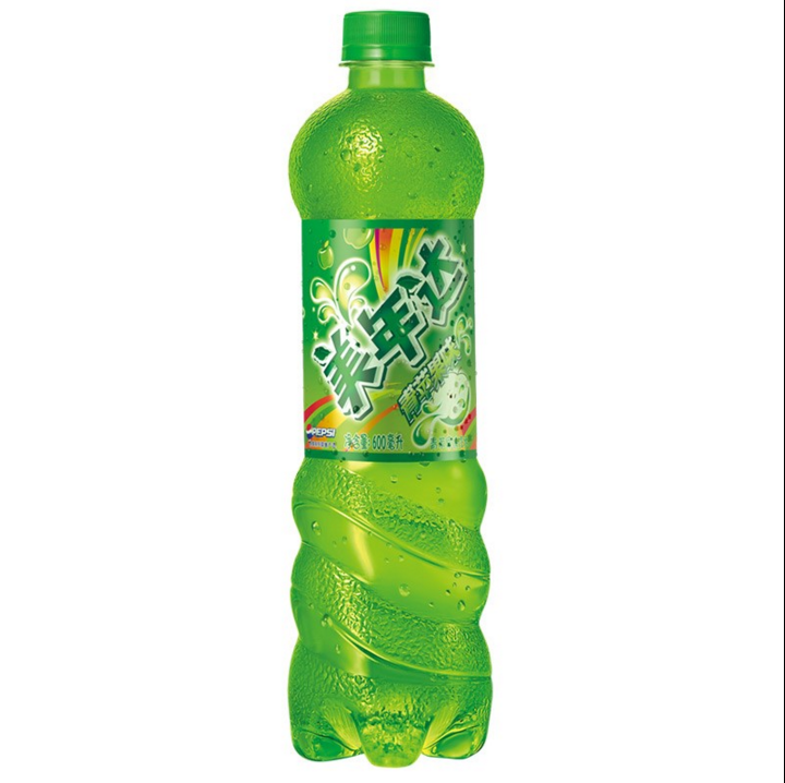 百事美年达青苹果味600mlx24瓶百事可乐出品饮料 整箱