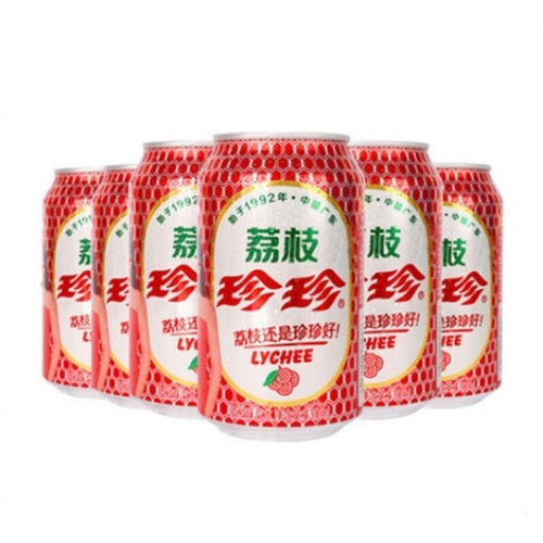 珍珍荔枝果味型汽水330ml