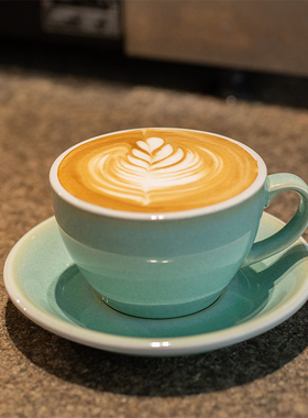 爱陶乐官方[鸡蛋型]150ml工匠色澳白咖啡特厚硬瓷杯碟Loveramics