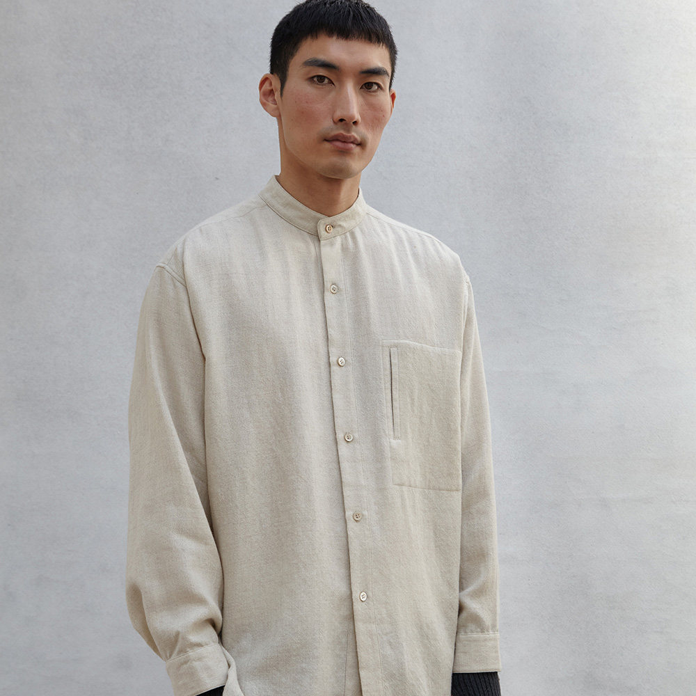 norlha诺乐 100%牦牛绒 纽扣衬衣