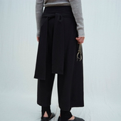 Norlha诺乐 牦牛绒真丝 子 25秋冬 饰带裤