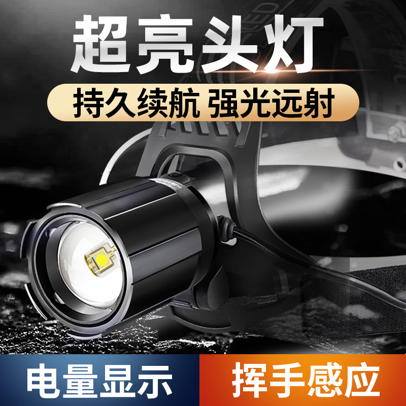 锐尼白激光强光超亮头灯