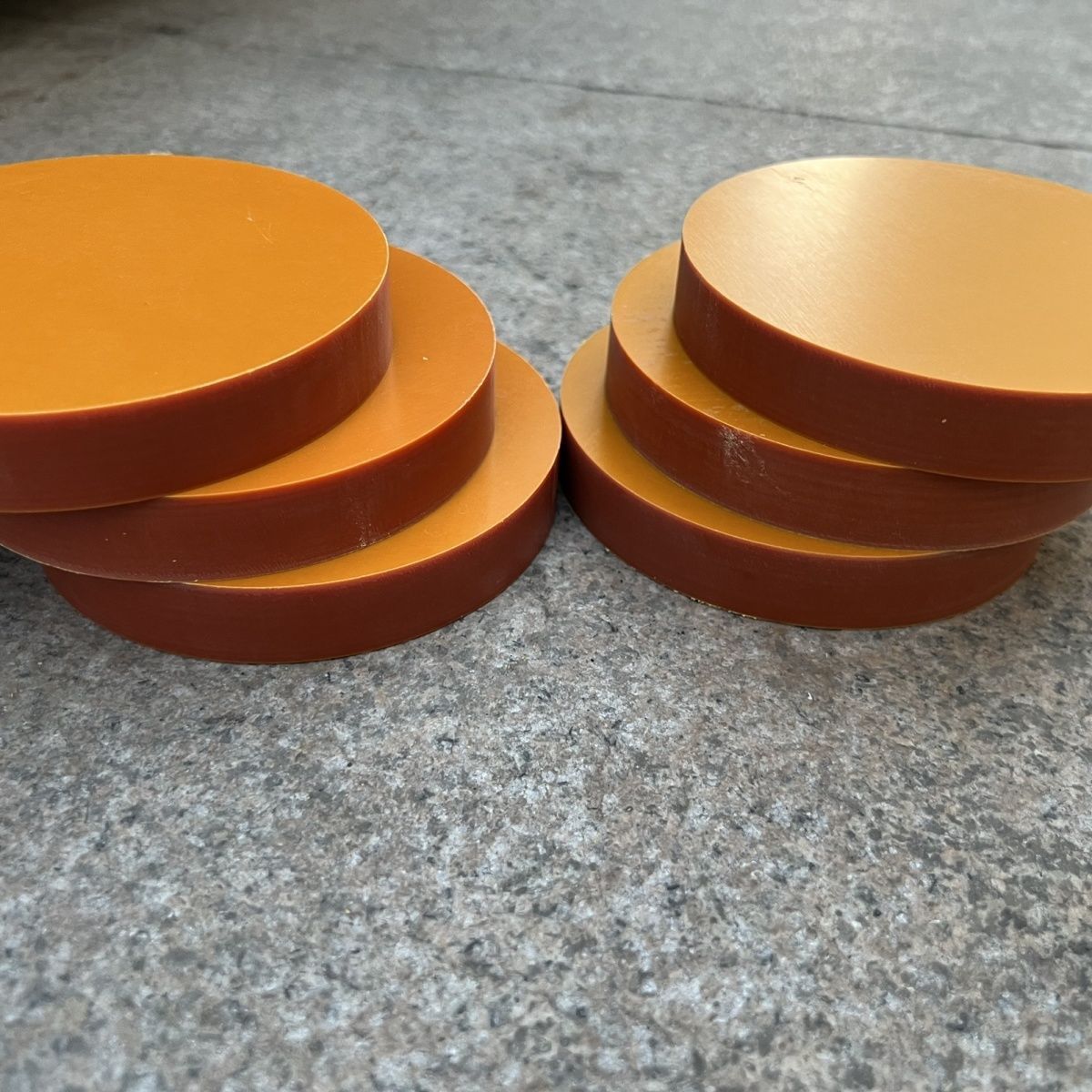 圆形电木板垫片垫圈绝缘胶木板圆盘挡板雕刻加工定制打孔20:500mm