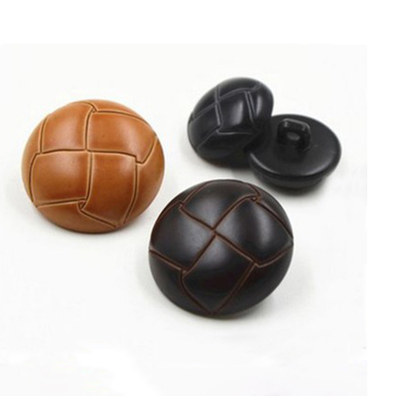 龟面仿皮纽扣男女士黑色咖啡色棕色皮衣外套扣子百搭毛衣上衣钮扣