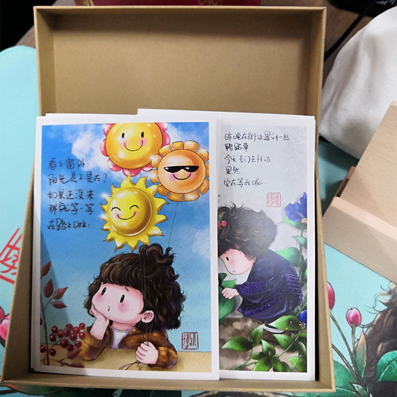 胖不墩儿文化创意月历 明信片月历2023-2024文创台历