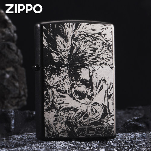 Zippo经典打火机 死亡笔记雕刻之宝正品煤油防风打火机收藏送礼