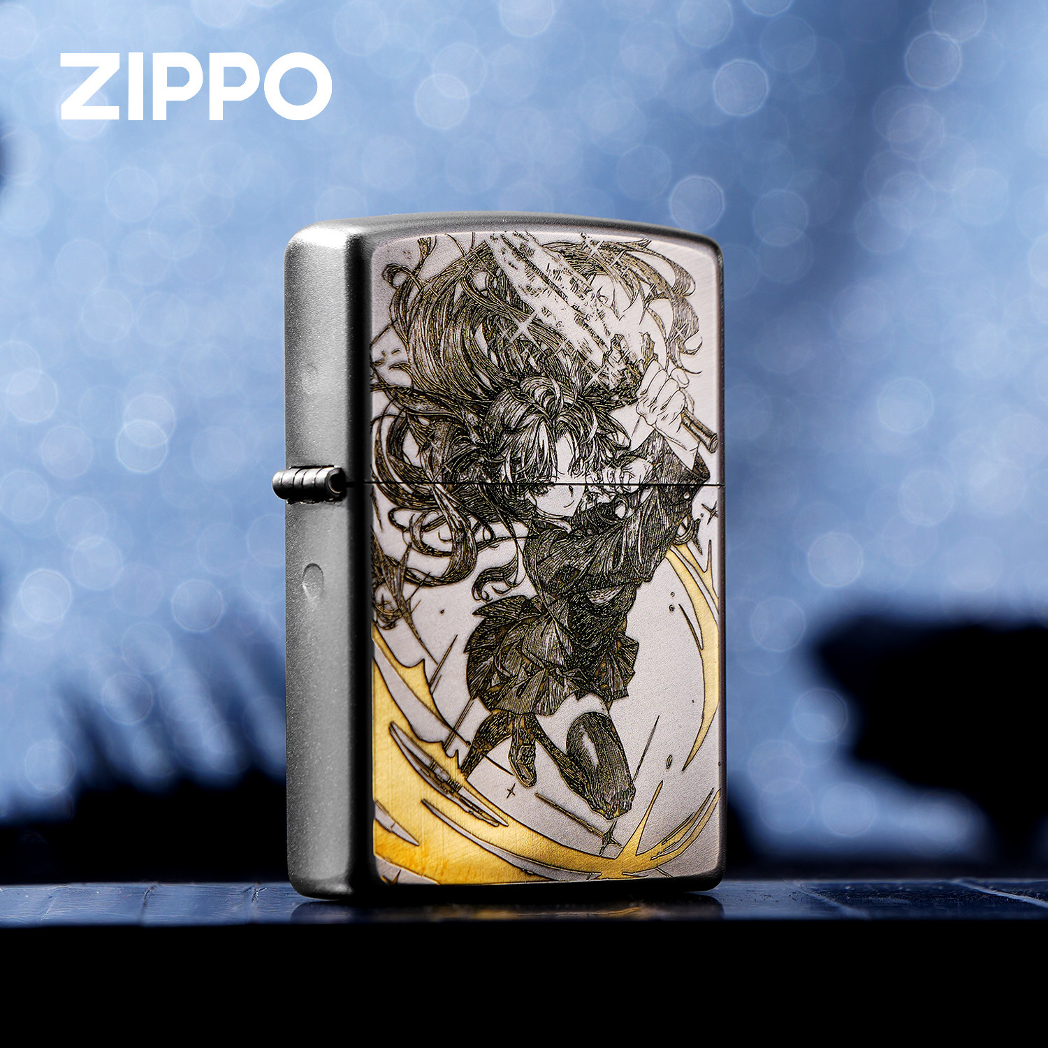 ZIPPO打火机正版fate弓凛卫宫士郎远坂凛红a联名雕刻煤油防风收藏
